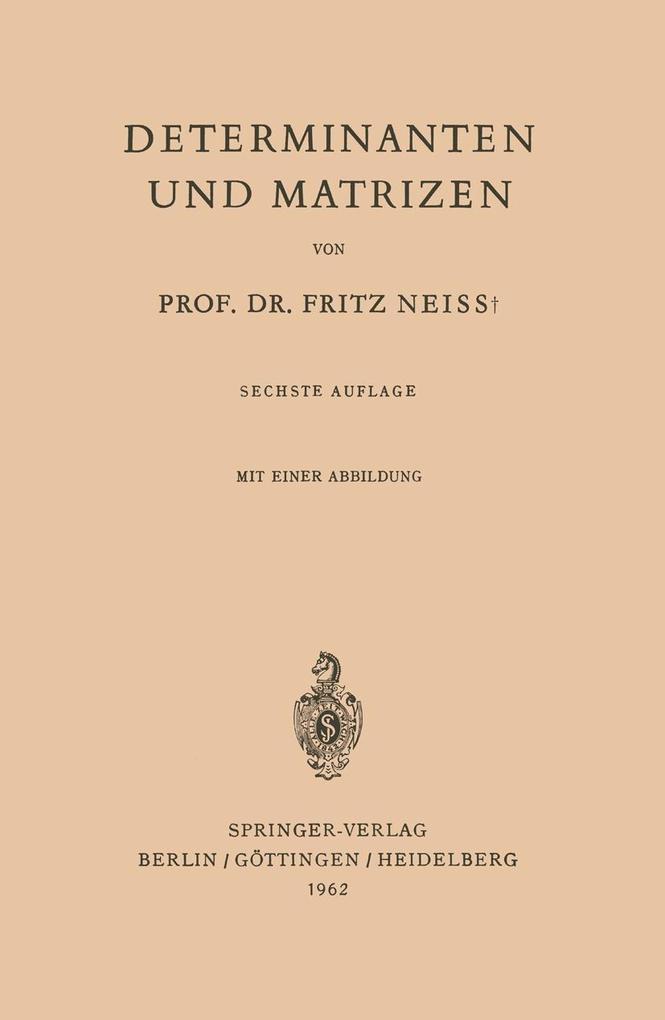 Determinanten und Matrizen