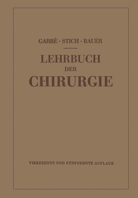 Lehrbuch der Chirurgie