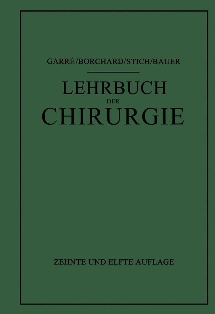 Lehrbuch der Chirurgie
