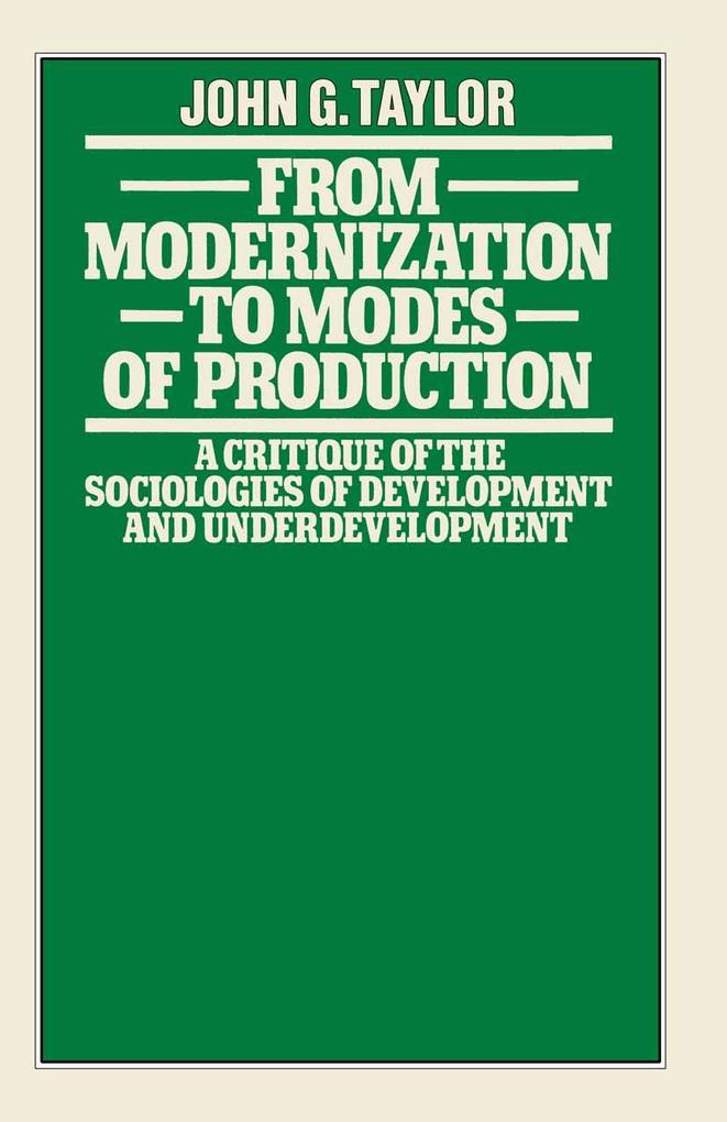 From Modernization to Modes of Production