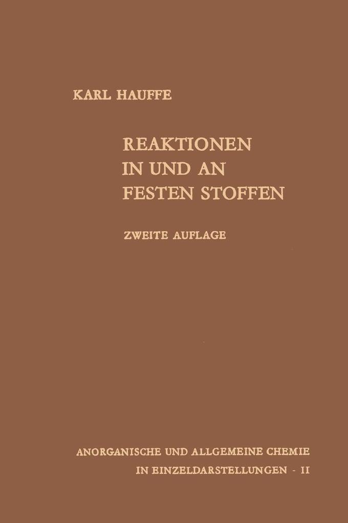 Reaktionen in und an festen Stoffen