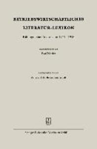 Betriebswirtschaftliches Literatur-Lexikon - Eva Däbritz
