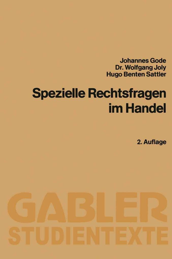 Spezielle Rechtsfragen im Handel