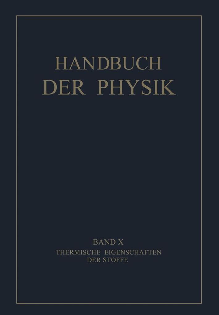 Thermische Eigenschaften der Stoffe