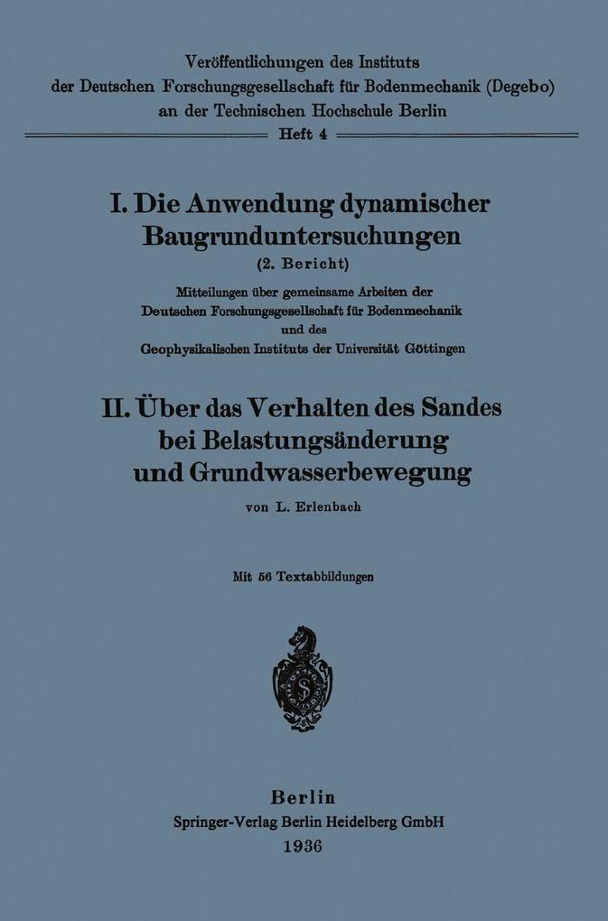 Die Anwendung dynamischer Baugrunduntersuchungen