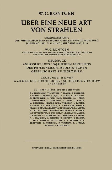 Über Eine Neue Art von Strahlen - Wilhelm C. Röntgen