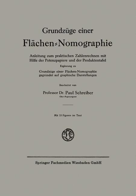 Grundzüge einer Flächen-Nomographie