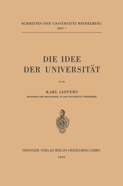 Die Idee der Universität - Karl Jaspers