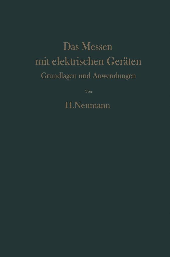 Das Messen mit elektrischen Geräten