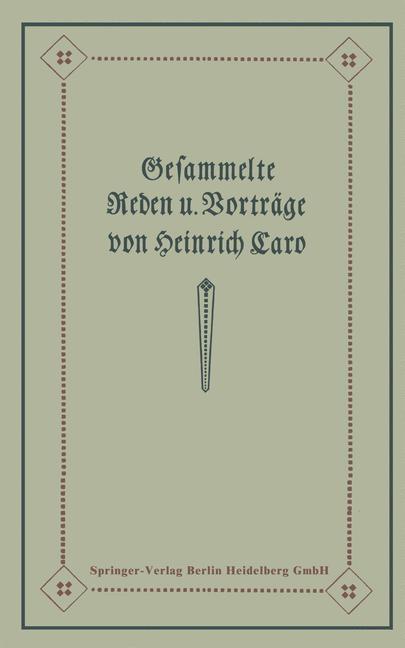Gesammelte Reden und Vorträge