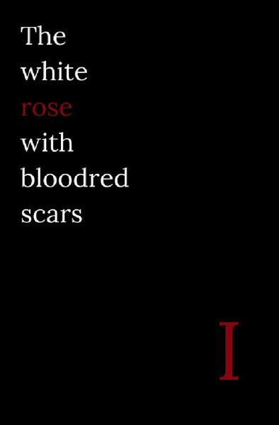 Image of The white rose with bloodred scars