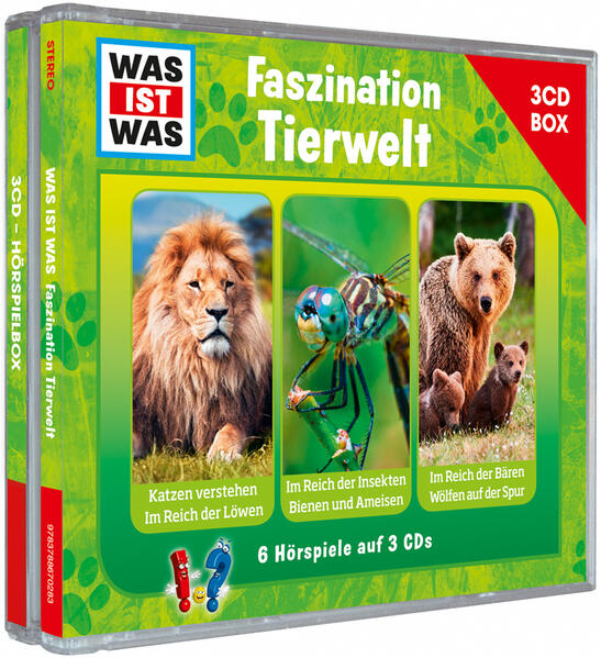 WAS IST WAS 3-CD Hörspielbox Faszination Tierwelt