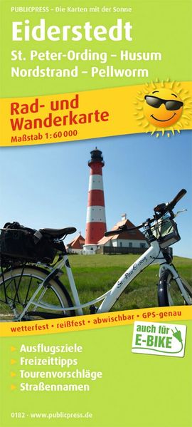 Eiderstedt St. Peter-Ording - Husum - Nordstrand - Pellworm 1:60 000
