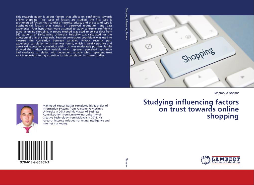Studying influencing factors on trust towards online shopping