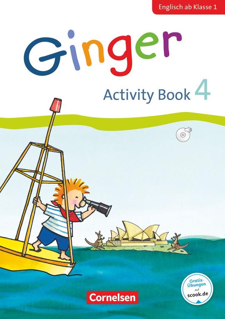 Ginger - Early Start Edition 4. Schuljahr - Activity Book mit Audio-CD Minibildkarten und Faltbox