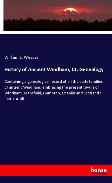 History of Ancient Windham Ct. Genealogy