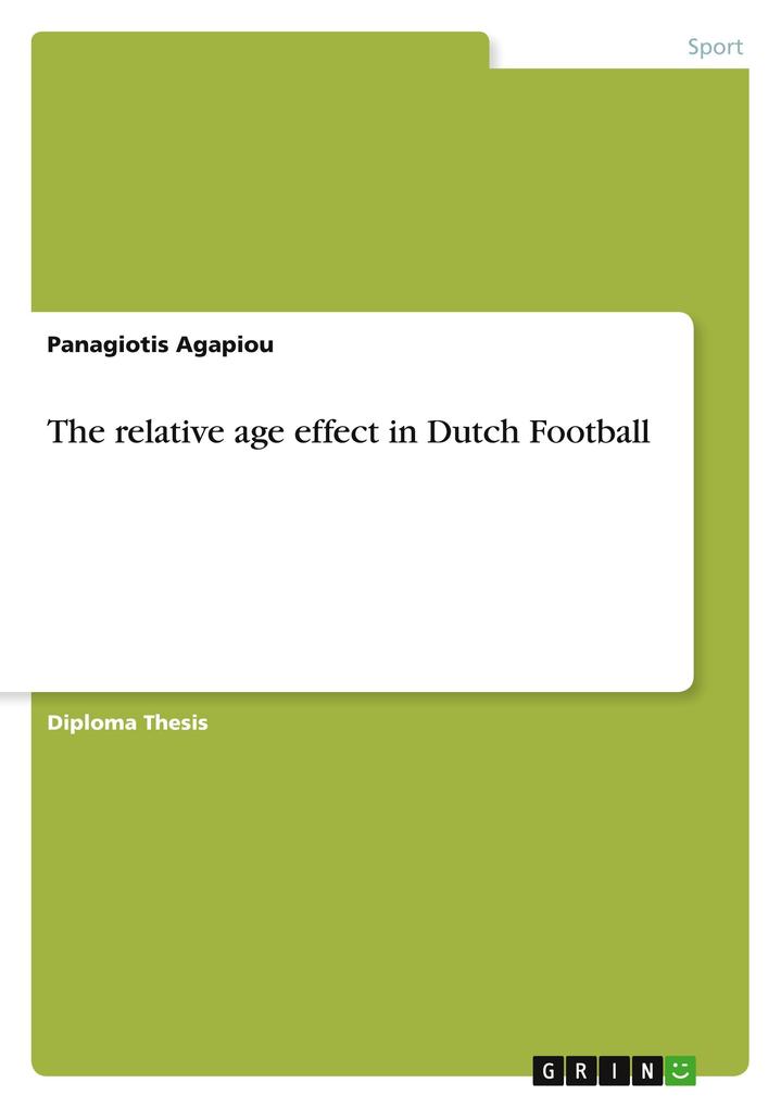 The relative age effect in Dutch Football