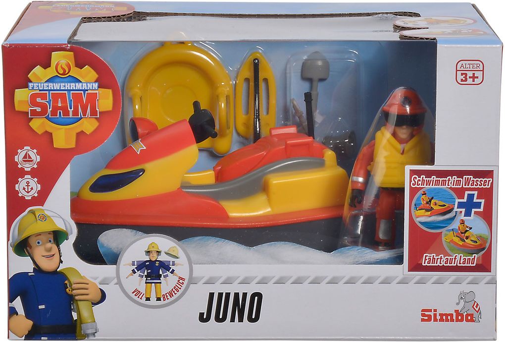 Image of Feuerwehrmann Sam - Juno, Jet Ski mit Figur