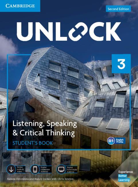 Unlock Level 3 Listening Speaking & Critical Thinking Student‘s Book Mob App and Online Workbook W/ Downloadable Audio and Video