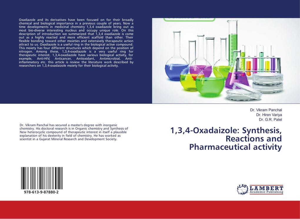 134-Oxadaizole: Synthesis Reactions and Pharmaceutical activity