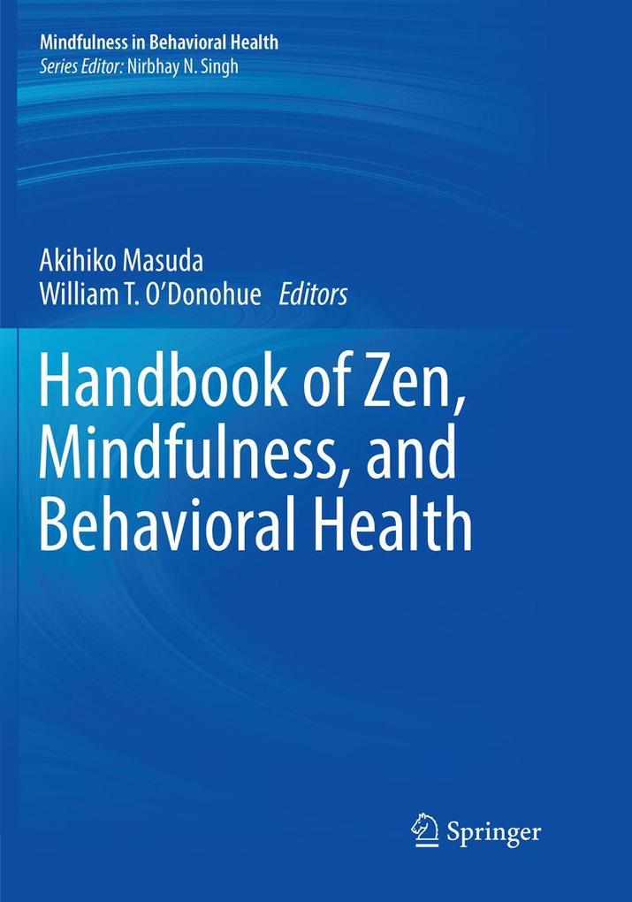 Handbook of Zen Mindfulness and Behavioral Health