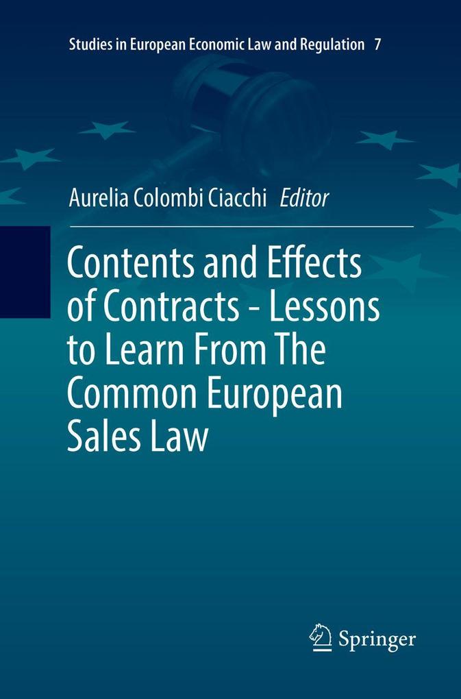 Contents and Effects of Contracts-Lessons to Learn From The Common European Sales Law