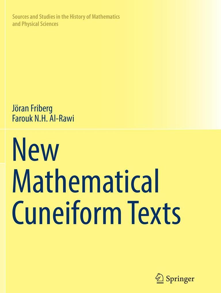 New Mathematical Cuneiform Texts