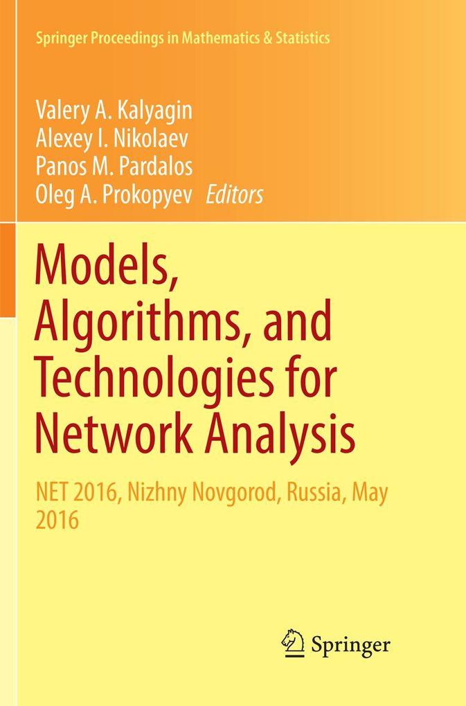 Models Algorithms and Technologies for Network Analysis