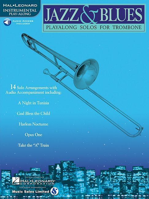 Jazz & Blues Playalong Solos for Trombone Book/Online Audio [With CD (Audio)]