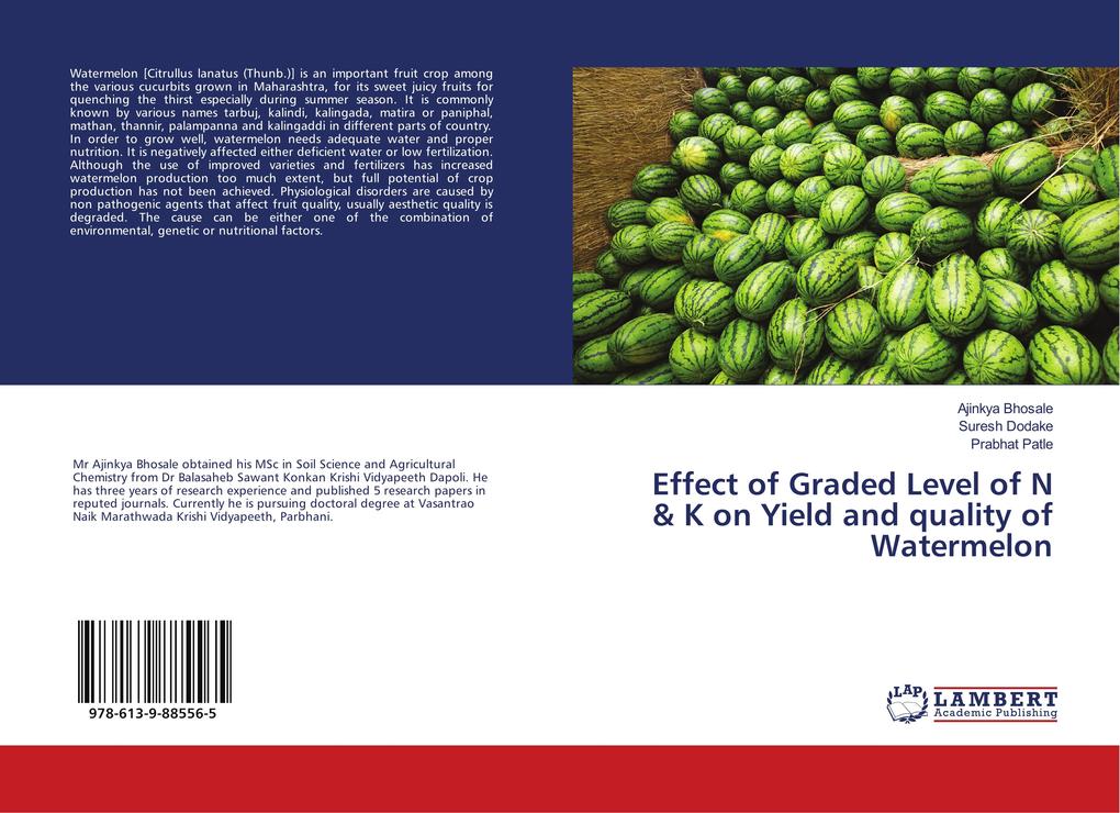 Effect of Graded Level of N & K on Yield and quality of Watermelon