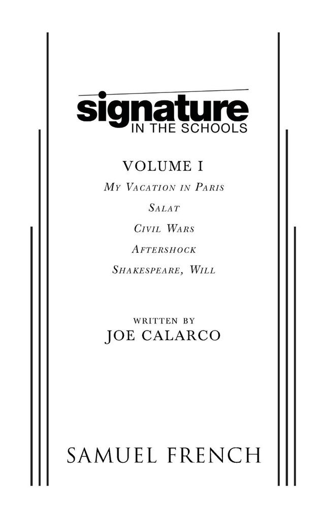 Signature in the Schools Volume I