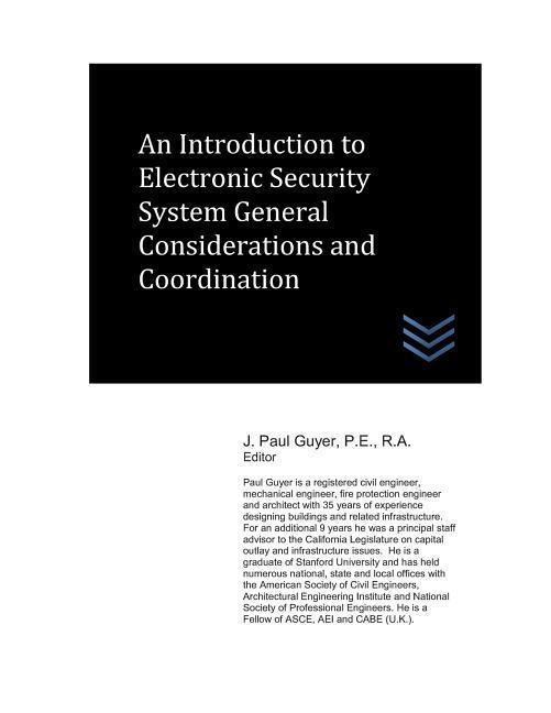 An Introduction to Electronic Security System General Considerations and Coordination