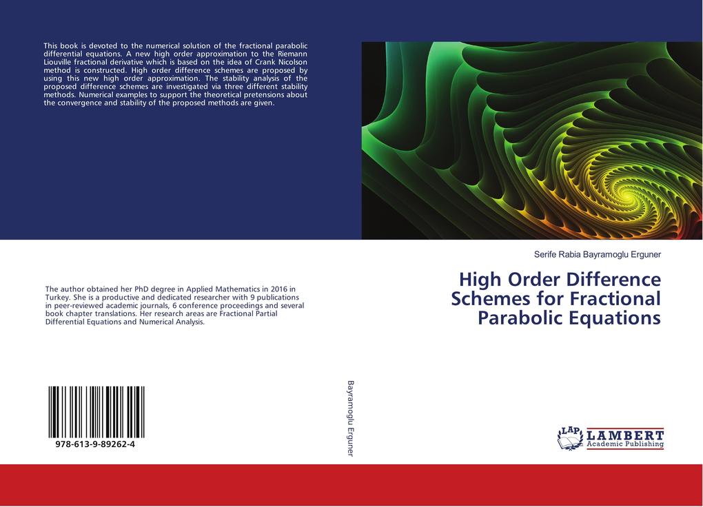 High Order Difference Schemes for Fractional Parabolic Equations
