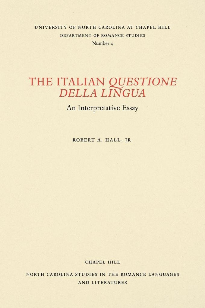 The Italian Questione della Lingua