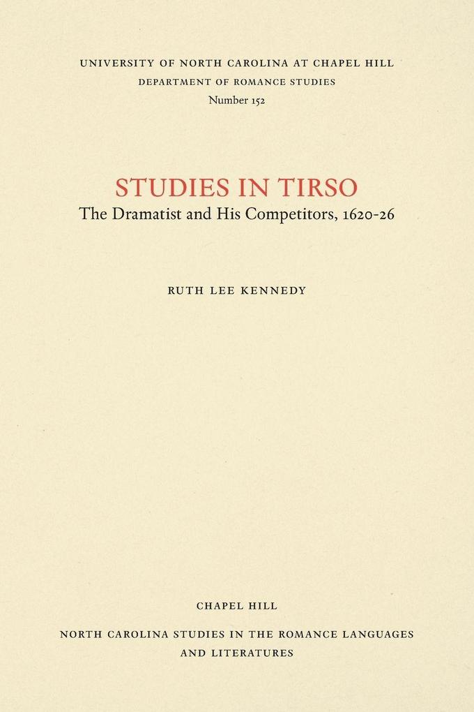 Studies in Tirso