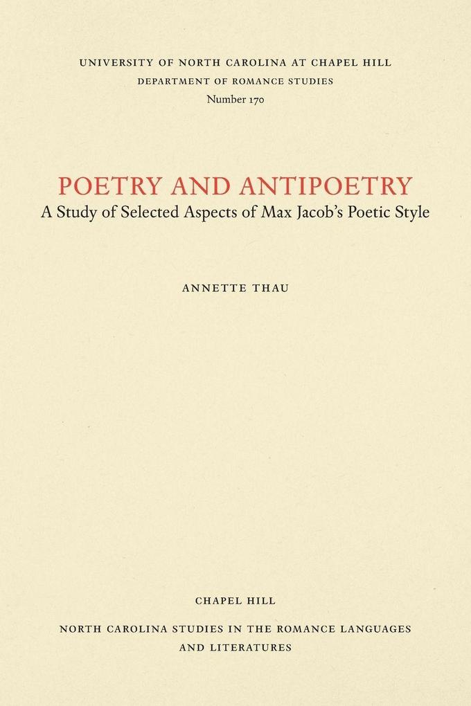 Poetry and Antipoetry
