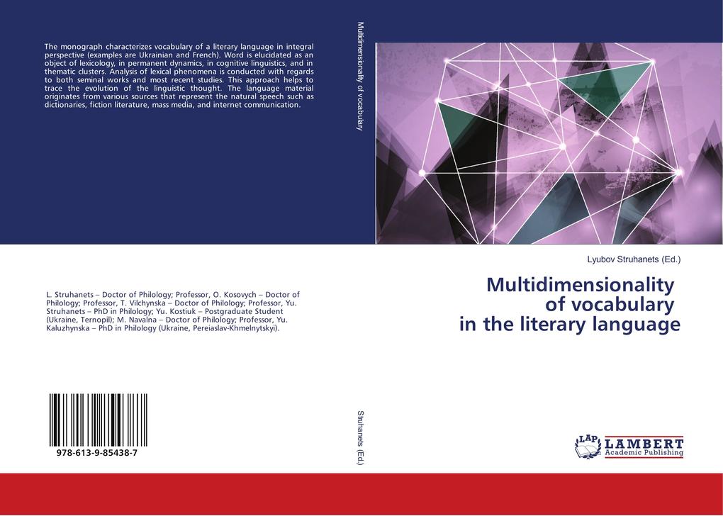 Multidimensionality of vocabulary in the literary language