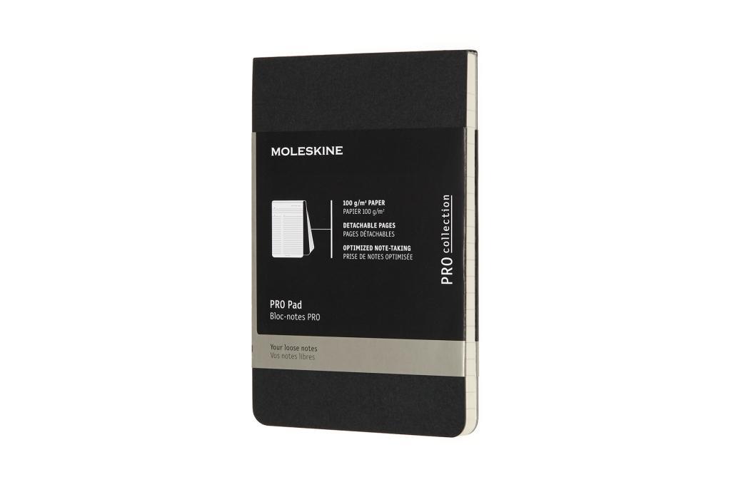 Moleskine Professioneller Block Pocket/A6 Liniert Soft Cover Schwarz