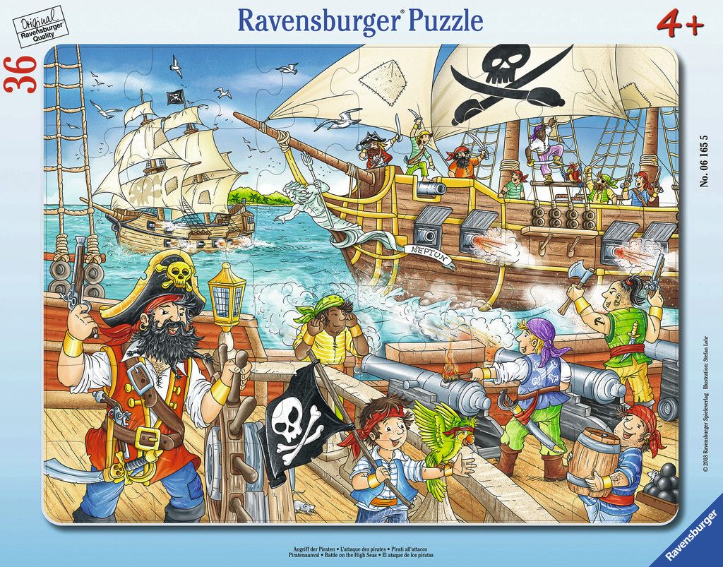 Angriff der Piraten - Puzzle mit 36 Teilen
