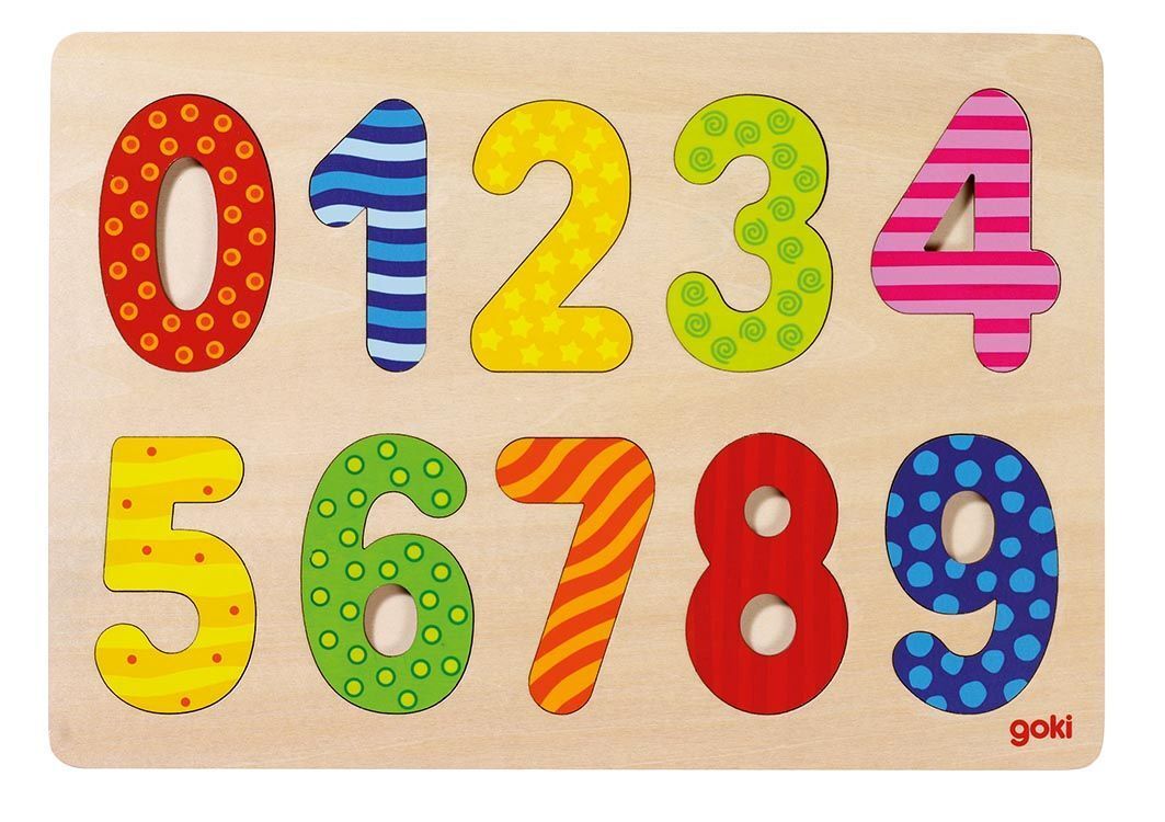 Einlegepuzzle Zahlen 0-9