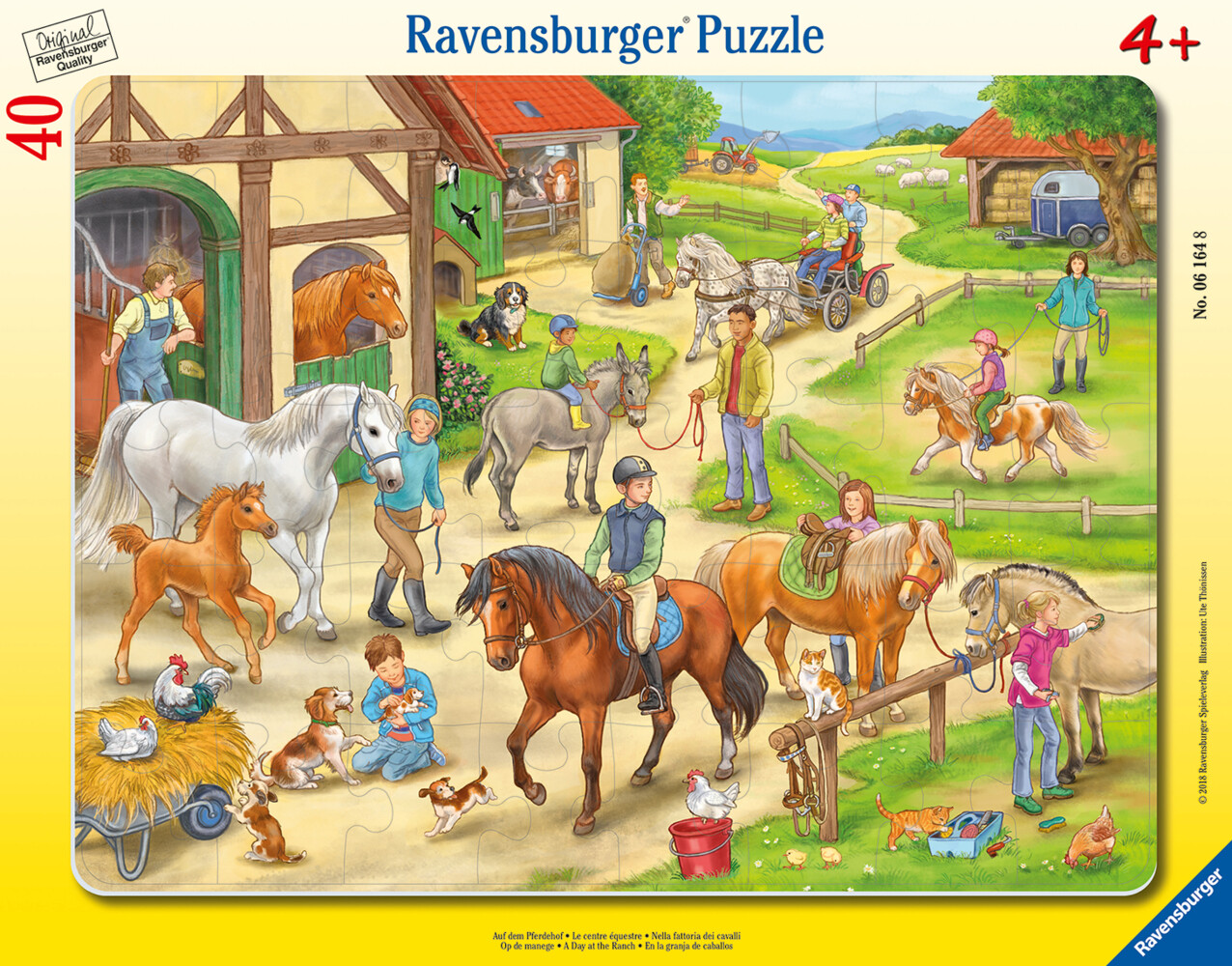 Image of Auf dem Pferdehof - Puzzle mit 40 Teilen