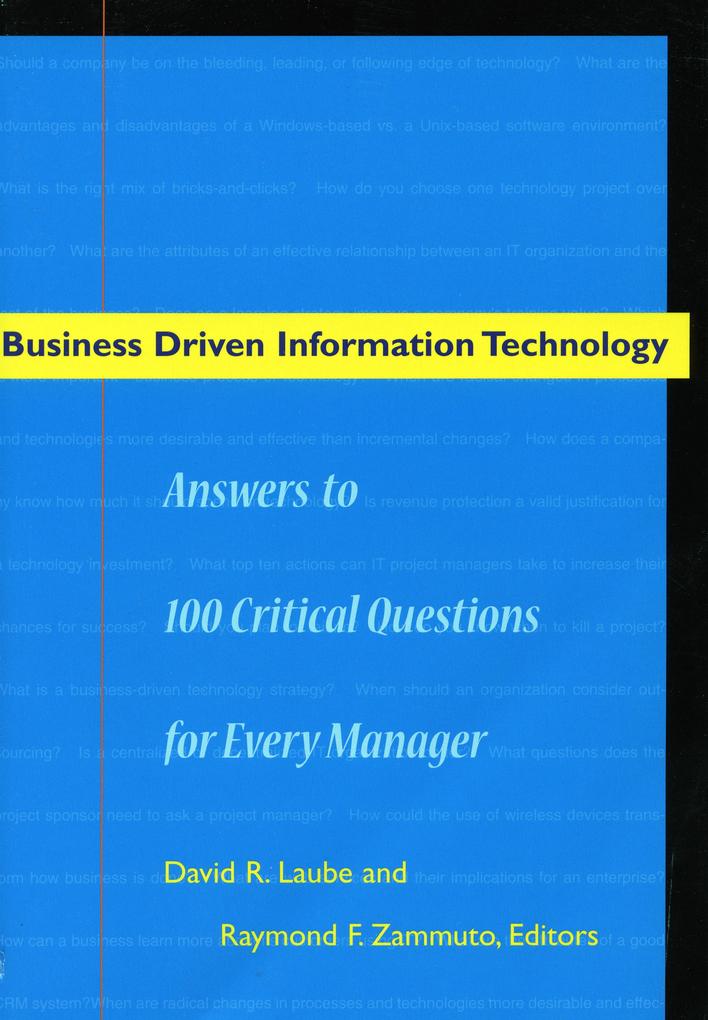 Business Driven Information Technology