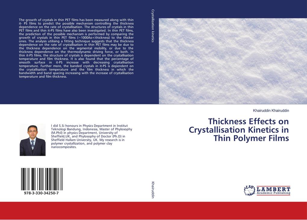Thickness Effects on Crystallisation Kinetics in Thin Polymer Films