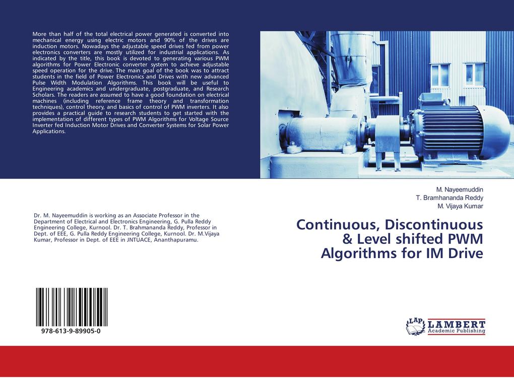Continuous Discontinuous & Level shifted PWM Algorithms for IM Drive