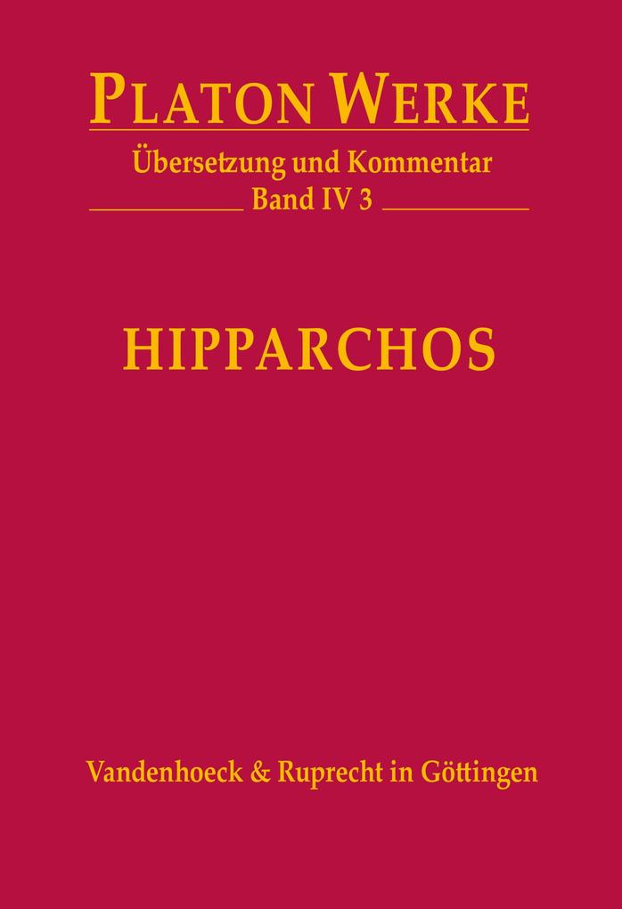 Hipparchos - Platon/ Charlotte Schubert