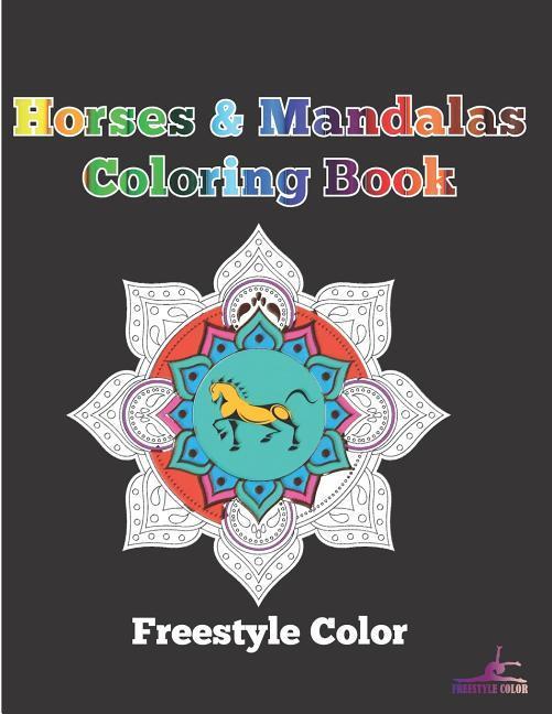 Horses & Mandalas Coloring Book