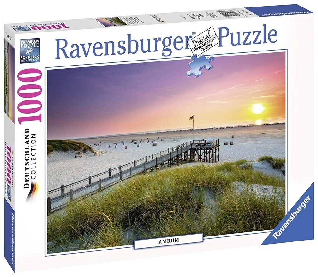 Image of Puzzle 1000 Teile, 70x50 cm, Sonnenuntergang über Amrum