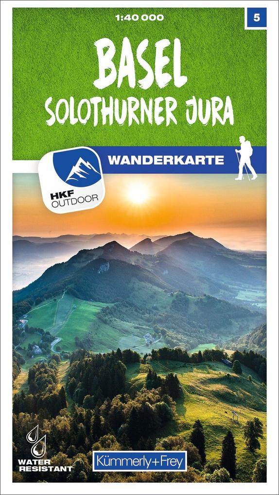 Basel / Solothurner Jura 05 Wanderkarte 1:40 000 matt laminiert