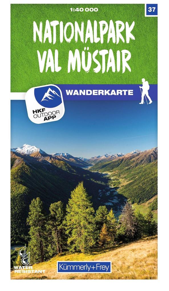 Kümmerly+Frey Wanderkarte 37 Nationalpark Val Müstair 1:40.000