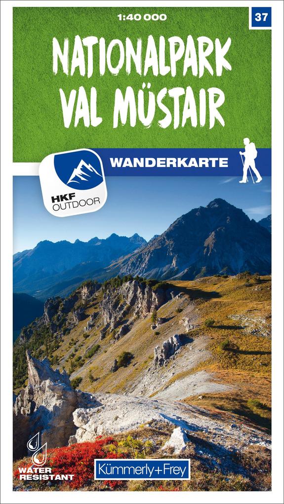 Nationalpark - Val Müstair 37 Wanderkarte 1:40 000 matt laminiert